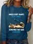 Angels Don't Always Have Wings Sometimes They Have Whiskers Sarcastic Long sleeve Shirt