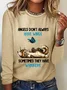 Angels Don't Always Have Wings Sometimes They Have Whiskers Sarcastic Long sleeve Shirt