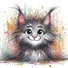 Cat Crew Neck Casual Cotton T-Shirt