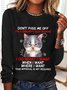 Don't Piss Me Offi'm A Grumpy Old Woman Long Sleeve Shirt