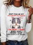 Don't Piss Me Offi'm A Grumpy Old Woman Long Sleeve Shirt