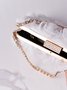Elegant Mesh Rose Applique Clutch Bag with Rhinestone Handle
