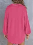 Casual Plain Sweatshirt