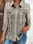 Loose Casual Shirt Collar Shirt