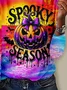 Halloween Long Sleeve Casual T-shirt