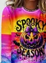 Halloween Long Sleeve Casual T-shirt