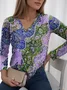 V Neck Casual T-Shirt