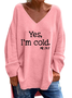 Plain Casual Cotton Loose T-Shirt