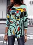 Loose Casual Face T-Shirt