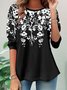 Casual Floral Jersey T-Shirt