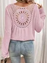 Knitted Crochet Casual Loose T-Shirt