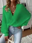 Wool/Knitting Casual Loose Cardigan