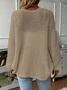 Wool/Knitting Casual Loose Cardigan