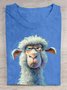 Casual Animal Loose Cotton T-Shirt