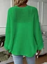 Wool/Knitting Casual Loose Cardigan