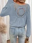 Knitted Crochet Casual Loose T-Shirt