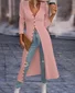 Plain Casual Zipper Jacket