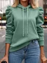 Hoodie Loose Casual Plain Hoodie