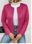 Loose Plain Others Casual Jacket