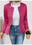 Loose Plain Others Casual Jacket