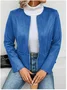 Loose Plain Others Casual Jacket