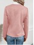 Loose Plain Others Casual Jacket