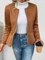 Loose Plain Others Casual Jacket