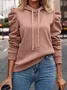 Hoodie Loose Casual Plain Hoodie