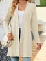 Casual Others Loose Plain Jacket