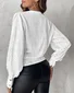Casual V Neck Geometric Blouse