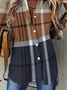 Others Loose Plaid Casual Shirt