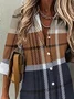 Others Loose Plaid Casual Shirt