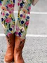 Floral printed leggings