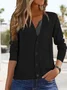 Wool/Knitting Others Casual Plain Cardigan