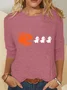 Halloween Ghost Shirt Pumpkin Halloween Matching Shirt Casual Long Sleeve Shirt