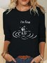 I'm Fine Casual Long Sleeve Shirt