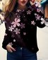 Casual Loose Crew Neck Butterfly T-Shirt