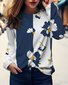 Casual Loose Crew Neck Butterfly T-Shirt