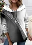 Hoodie Casual Gradient Loose Sweatshirt
