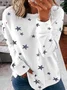 Crew Neck Loose Casual Sweatshirt
