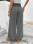 Geometric Loose Casual Pants