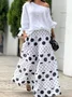 Casual Color Block Two-Piece Set