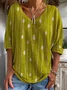 Casual Abstract Jersey Loose T-Shirt