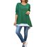 Women's Long Sleeve Blouse Spring/Fall Light Gray Text Letters Asymmetrical Daily Going Out Casual Top
