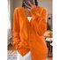 Yarn/Wool Yarn Casual Pocket Stitching Loose Cardigan