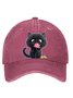 cat pure cotton baseball cap