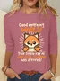 Fox Sarcastic Sunshine Casual Long Sleeve Shirt