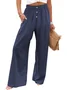 Women's Cotton And Linen Loose Casual Straight Pants