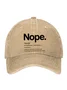 NOPE ART PRINT Baseball cap