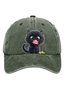 cat pure cotton baseball cap